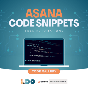 Asana code snippets