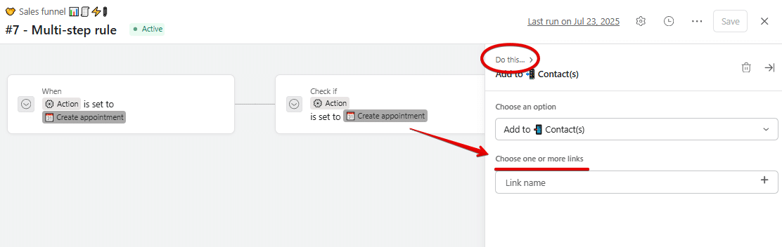 Reference Custom Fields in Rules-Action