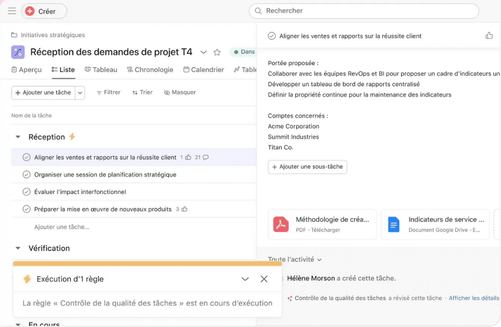 AI - reception des demandes