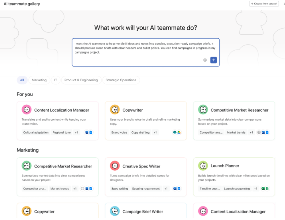 Prebuilt AI Teammates