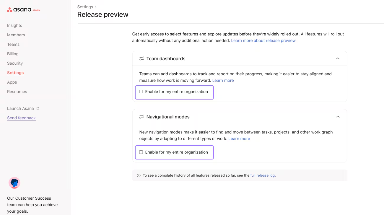 Release Preview (Enterprise Only)