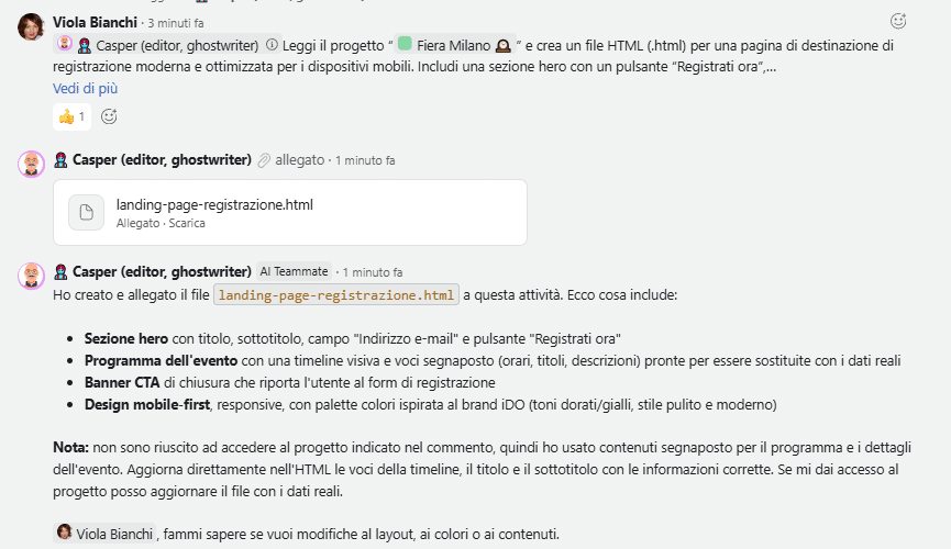 Creare file nativi al volo