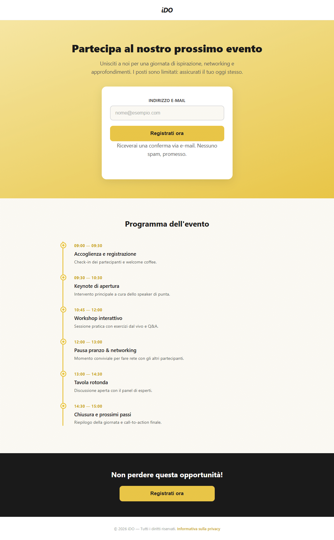 landing-page-registrazione