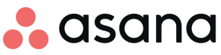 Asana logo with white background